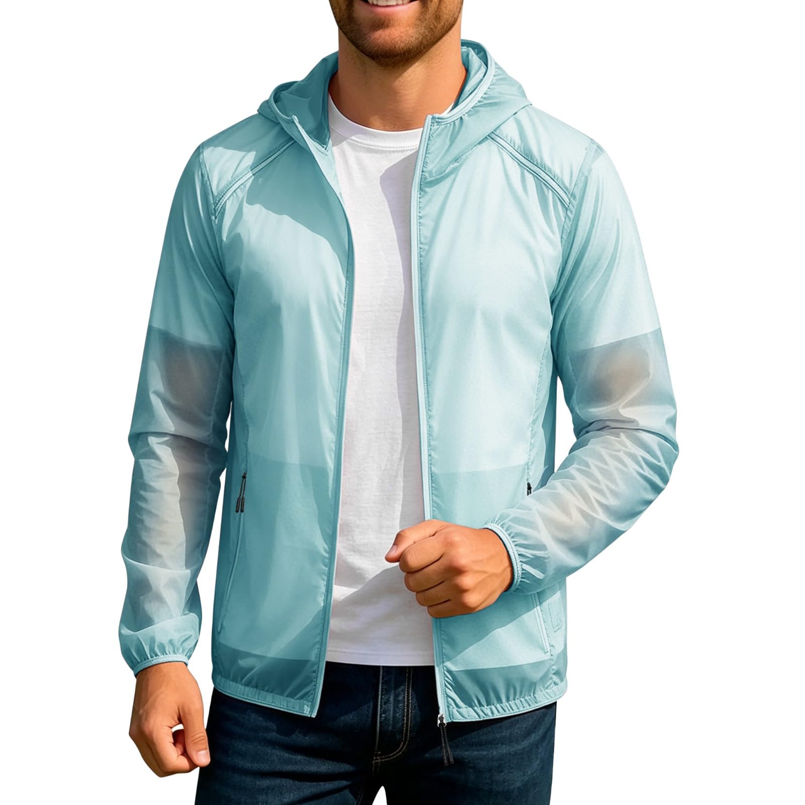 Giacca softshell da uomo, estiva, leggera, per le mezze stagioni, sottile