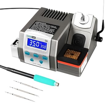 SUGON T26D Soldering Station 2S Heating Fast Rework Station for Original 210/245/115 Soldering Iron Tip Lead-Free Welding StationT26D-210+3Tips 110V Power Supply