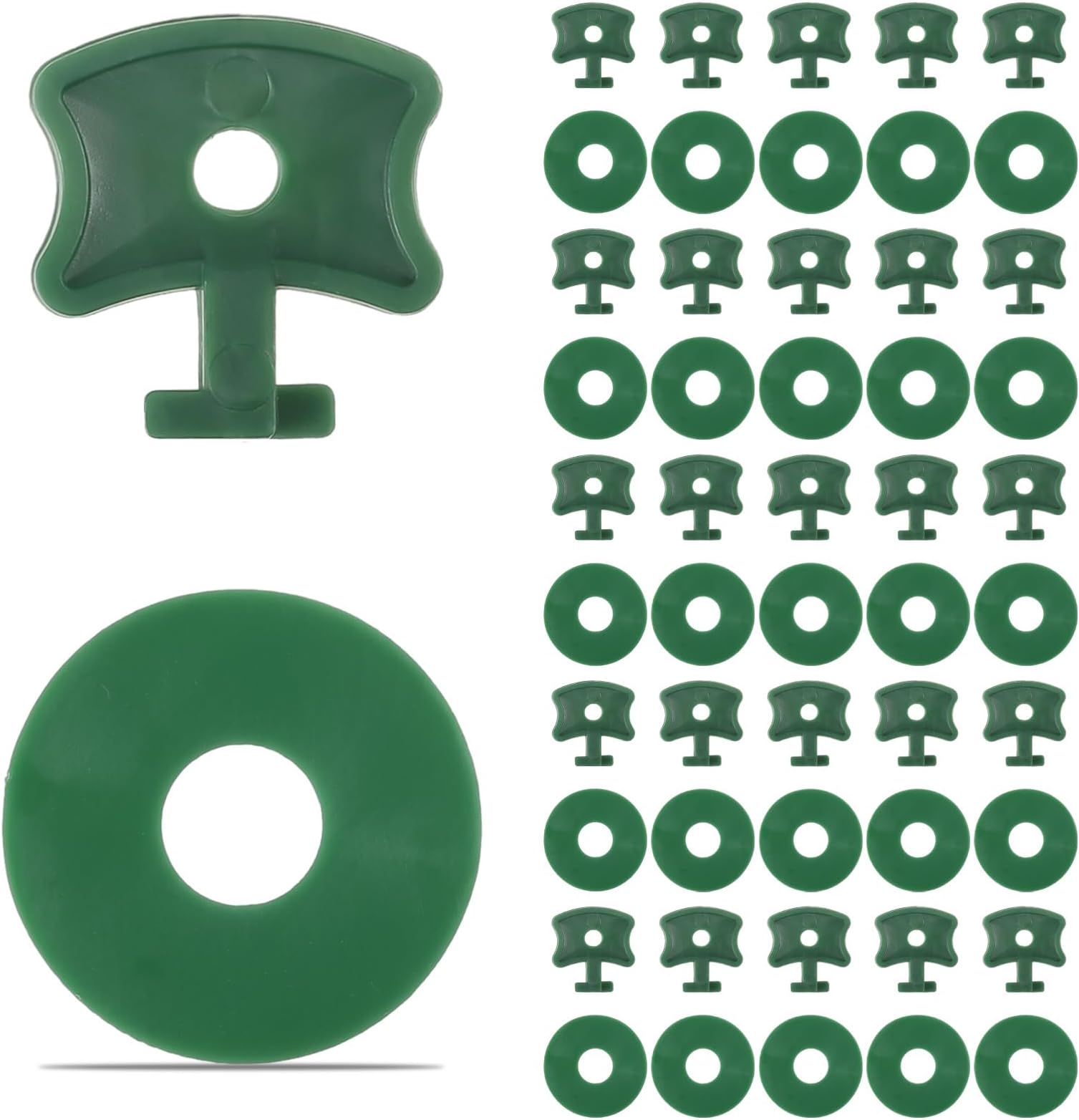 100 Pcs 100% Plastic Greenhouse Fixing Clips With Washers & Extender Corner Clips for Securing Insulation Bubble Netting Shading