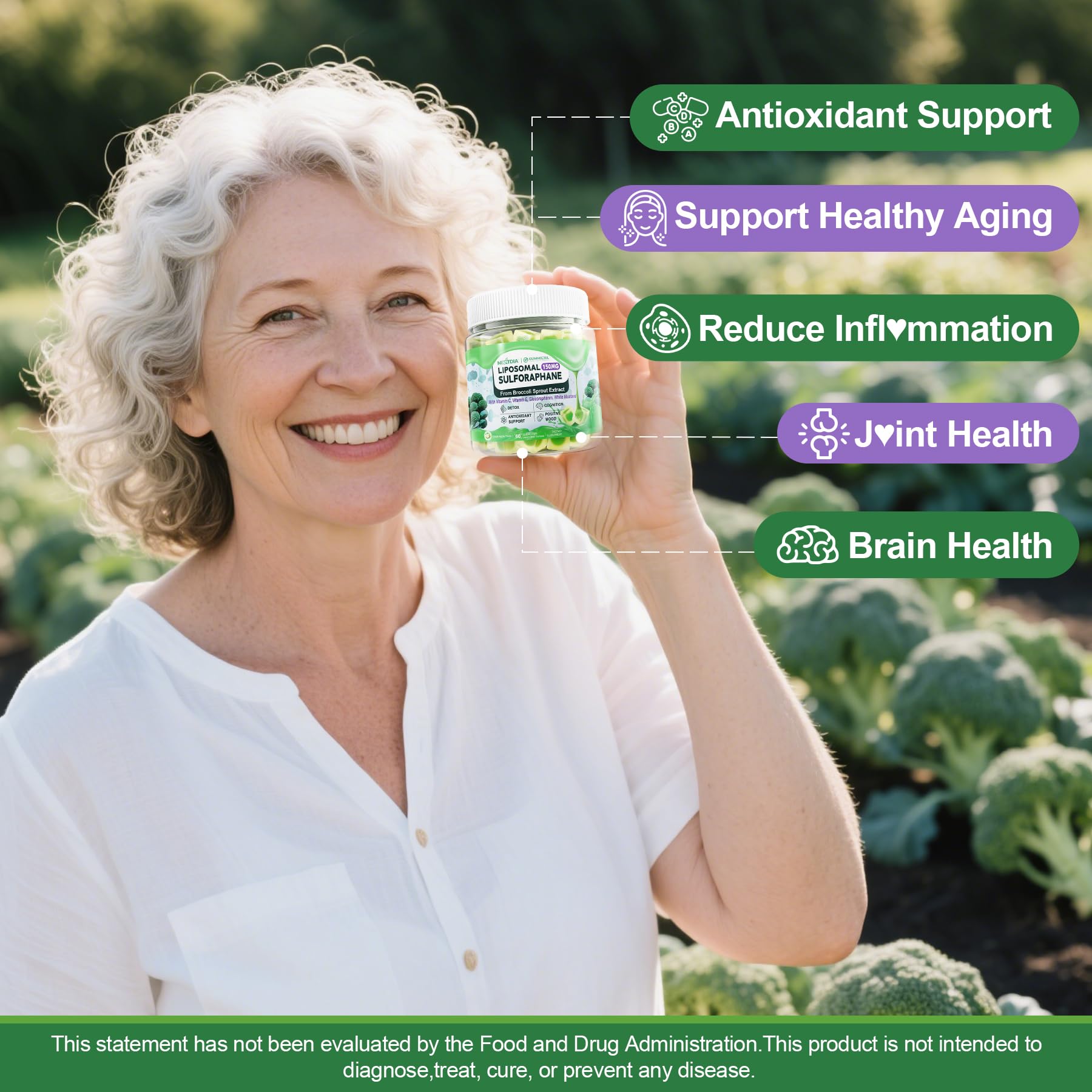 150mg Liposomal Sulforaphane Supplement from Broccoli Sprouts Extract — Amazon image 6