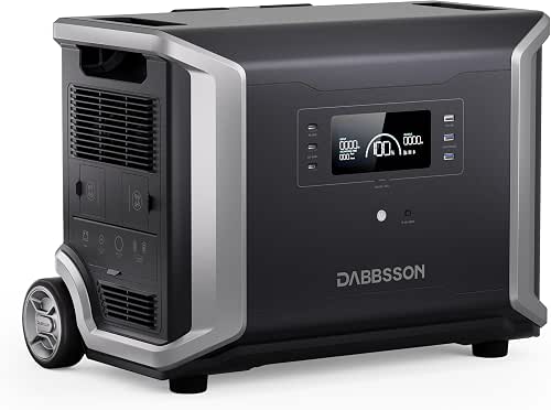 Dabbsson DBS3500 Portable Power Station, 3430Wh Solar Generator for Home