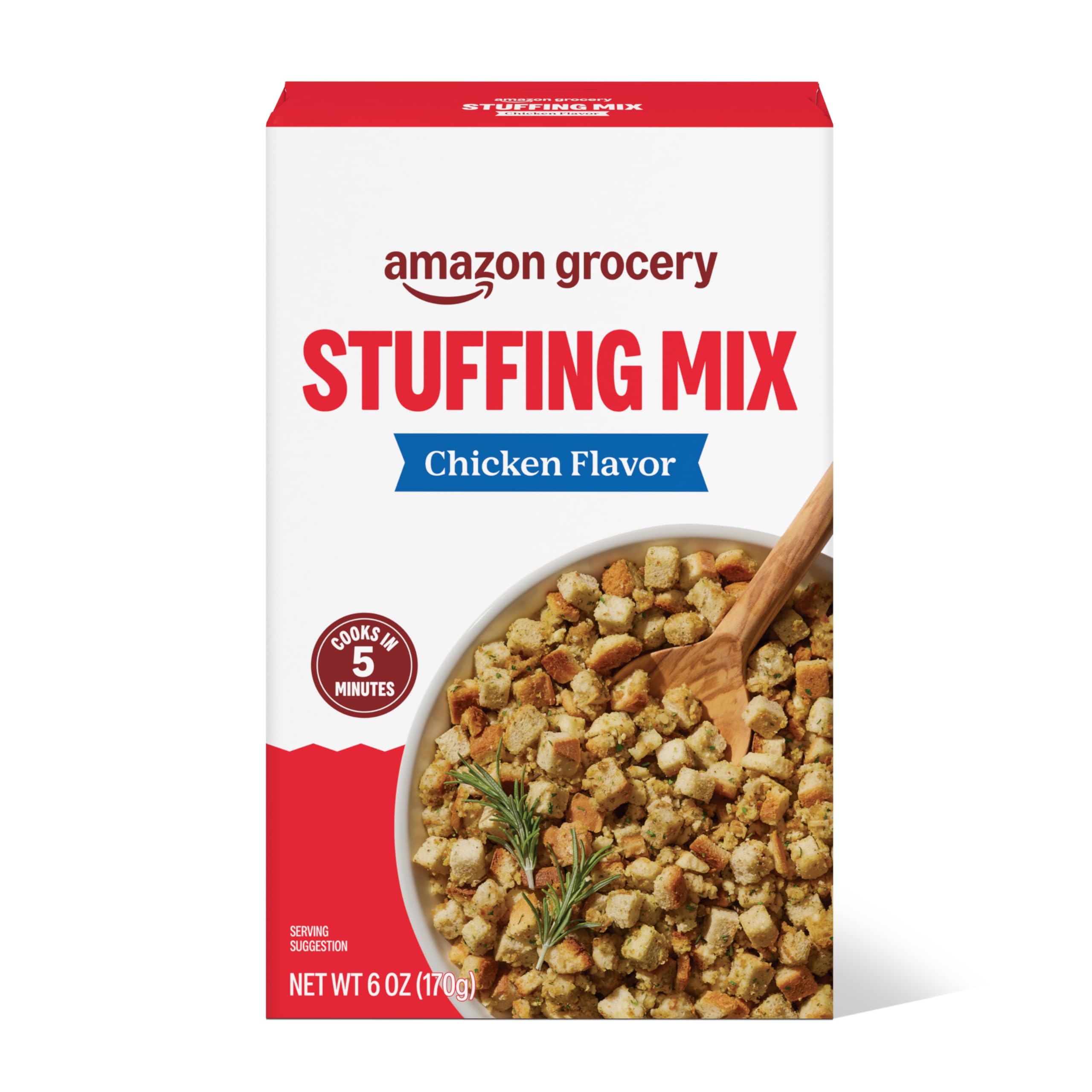 Chicken Flavor Stuffing Mix, 6 Oz (Previously Amazon Fresh, Packaging May Vary)