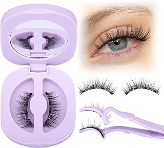 Magnetic Eyelashes with Applicator Natural Look Magnetic Lashes with Applicator Wispy False Lashes with Magnets No Need Glue Reusable Lashes by Lanflower