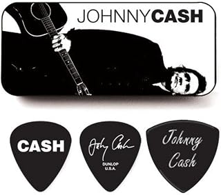 Jim Dunlop Medium-6 Johnny Cash Legend Pick Tin (26903152201)