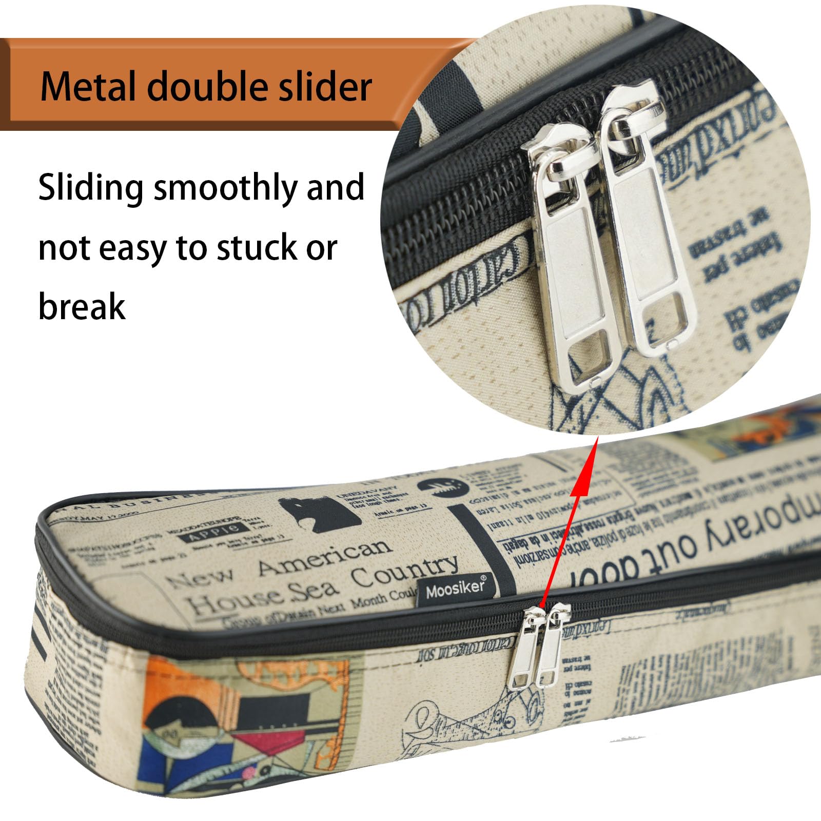 Funda Suave Acolchada para Guitarra acústica de 40/41 Pulgadas (Bolsa de Guitarra de periódico de 40/41 Pulgadas)