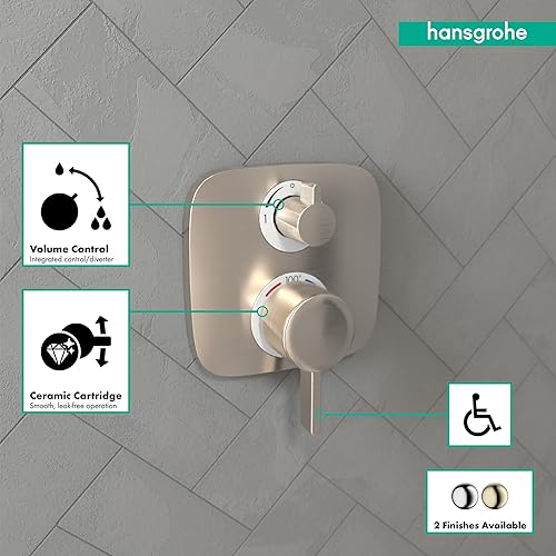 Miniatura 3 de hansgrohe 15708821 - Tapacubos para ducha, níquel cepillado