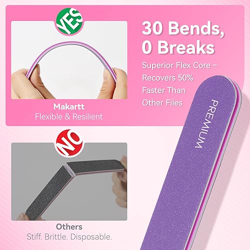 Vista 58 de MAKARTT Lima de uñas profesional