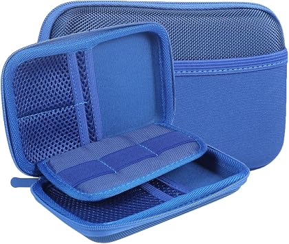 Diabetes Supplies Bag Travel Case Organizer Blood Sugar Monitor Kit with Meter Blood Sugar Test Strip Lancet Syringe Pen Needle Alcohol Wipe Diabetes Test Kit with Carrying Case, blue, S