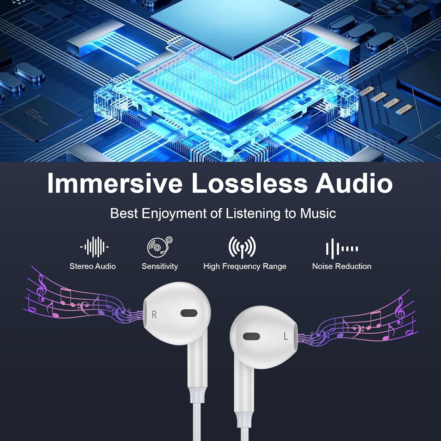 USB C iPhone 16 Headphones Wired Earbuds for iPhone 16e 16 Pro Max 16Pro 16 Plus 15 Pro Max 15 Plus, USBC i Phone 16e Earphones Wired Type C Magnetic In Ear Ear Buds i Phone 16 Headset with Microphone White image 5 of 7 B0DZBVWQWN