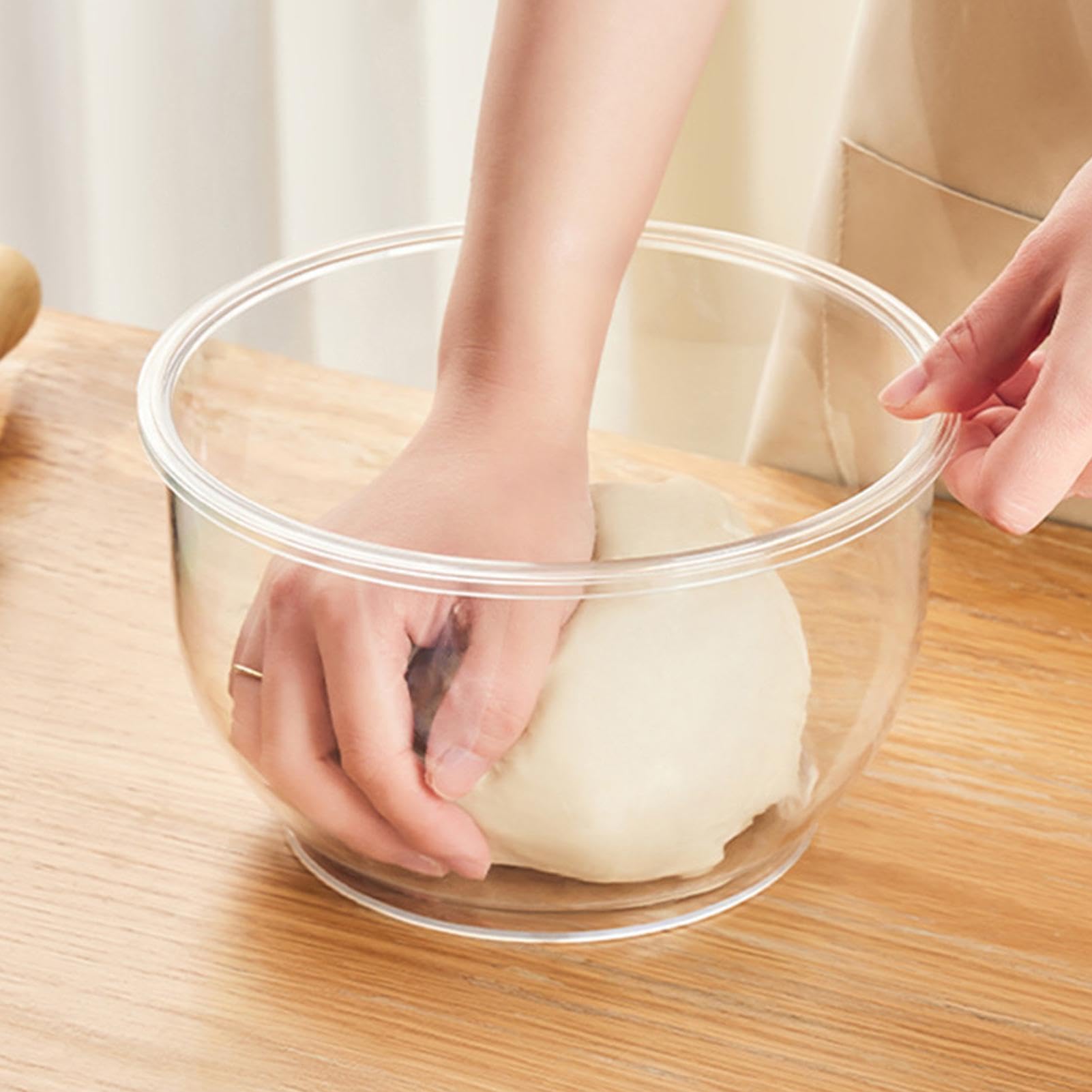 Ciotola per impasto, impilabile, riutilizzabile, per la lievitazione della pizza, contenitore con coperchio per forniture per la cottura del pane, contenitore per lievitazione 'impasto,