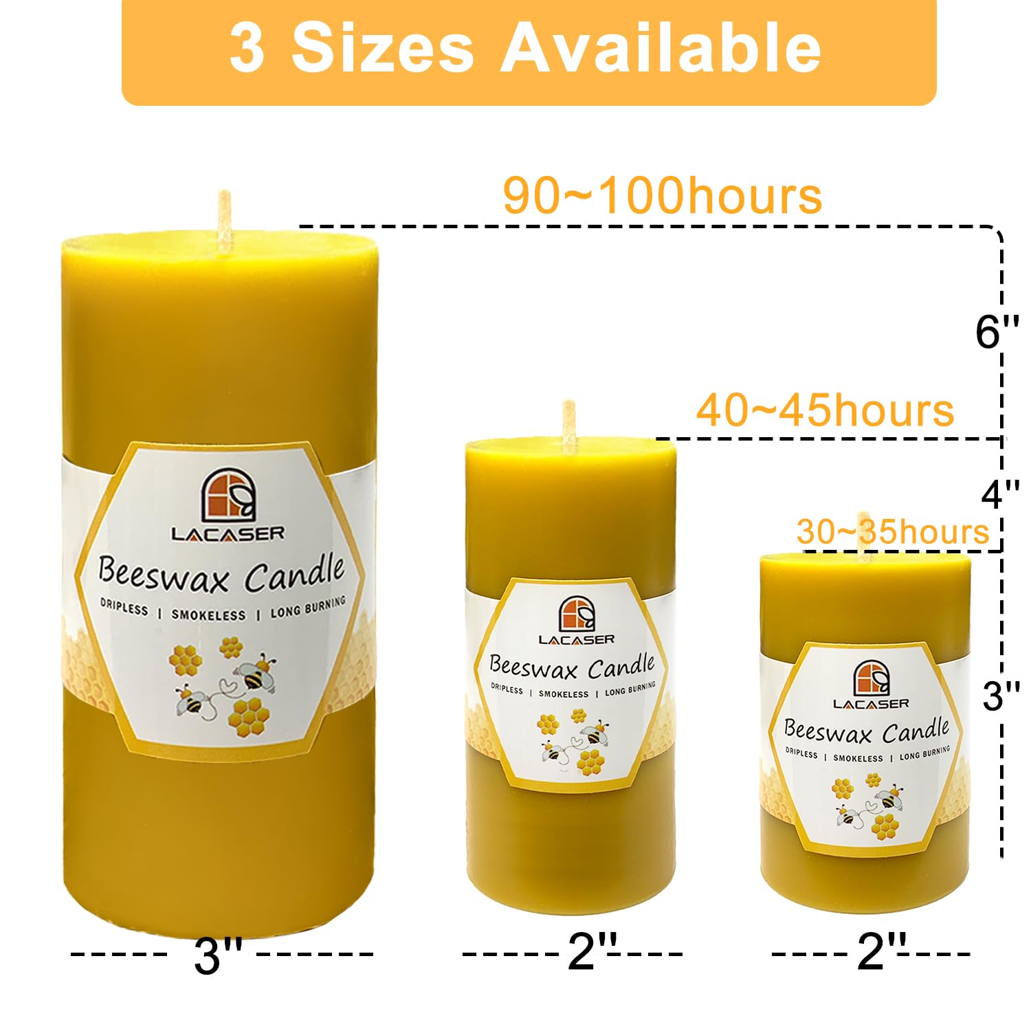 Velas De Cera De Abeja Velas De Té De Cera De Abeja Cruda 100 Pura Velas Org Nicas Hechas A Mano Juego De A 445795