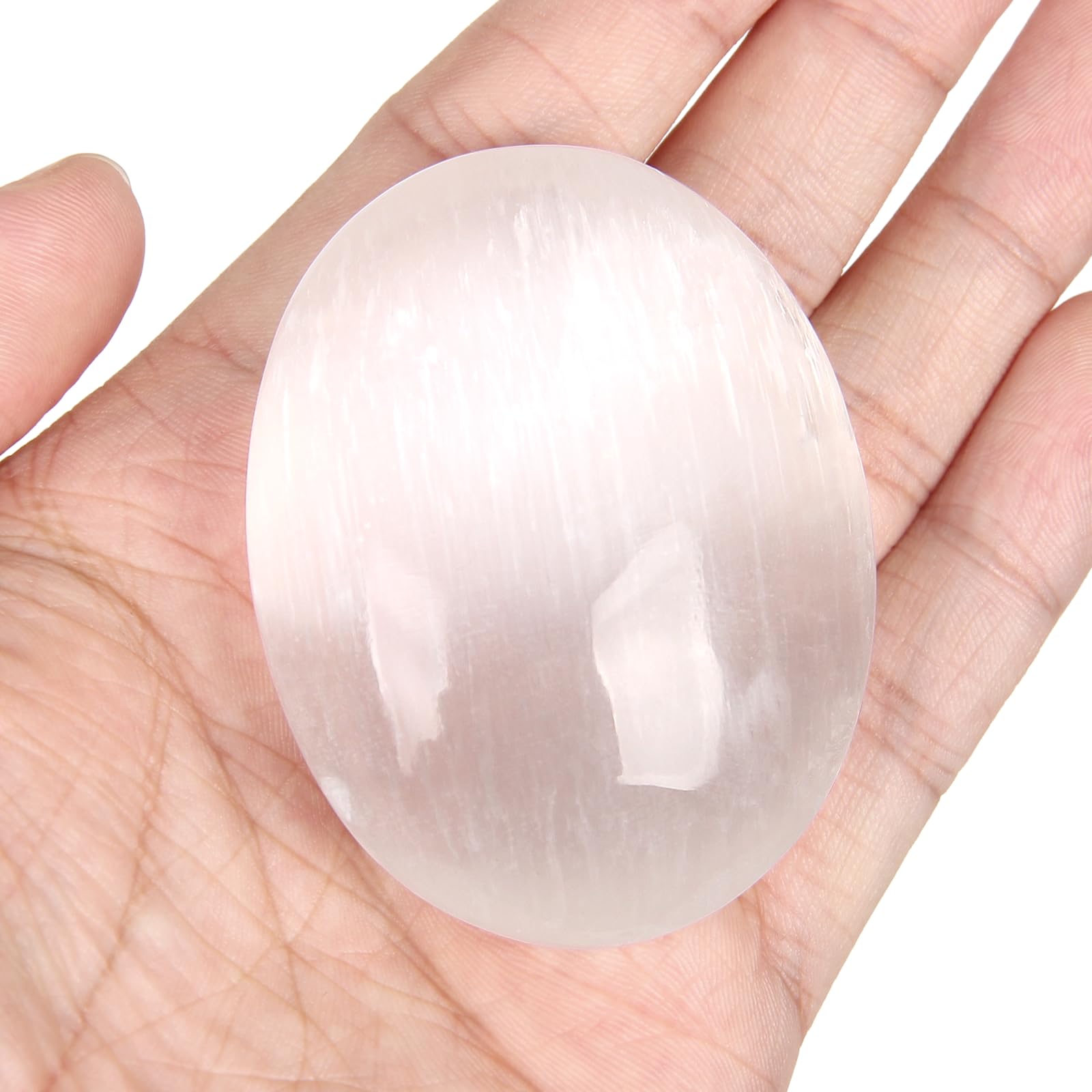 Ciondolo in pietra preziosa di selenite bianca naturale (cuore, ovale, rettangolare, a goccia) per collana - Italia Ciondolo in pietra preziosa di selenite bianca naturale (cuore, ovale, rettangolare, a goccia) per collana - Italia