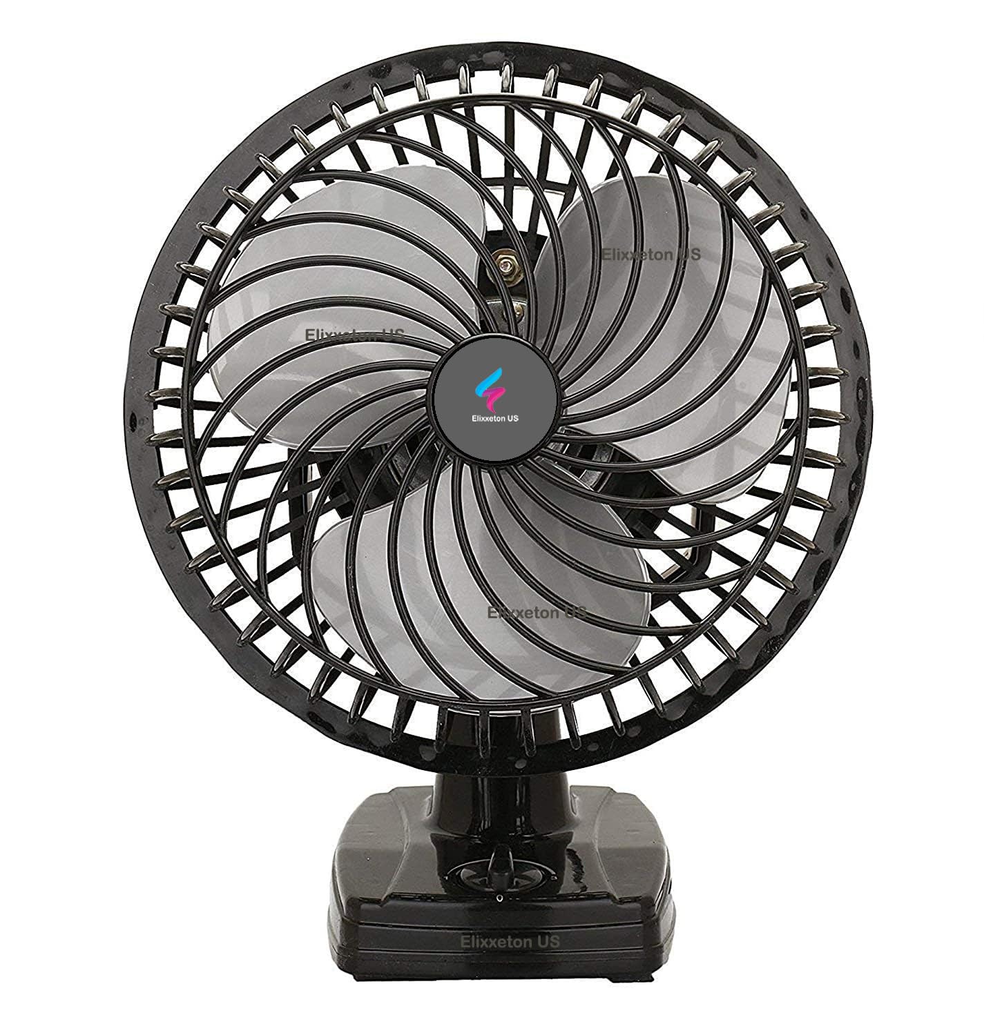 Elixxeton US 3 in 1 Fan (Table fan, Wall fan, Ceiling fan) High Speed Wall cum Table Fan 3 Speed with copper motor 9 Inch Table Fan for home, Non Oscillating Model – Black Cutie || LJ484