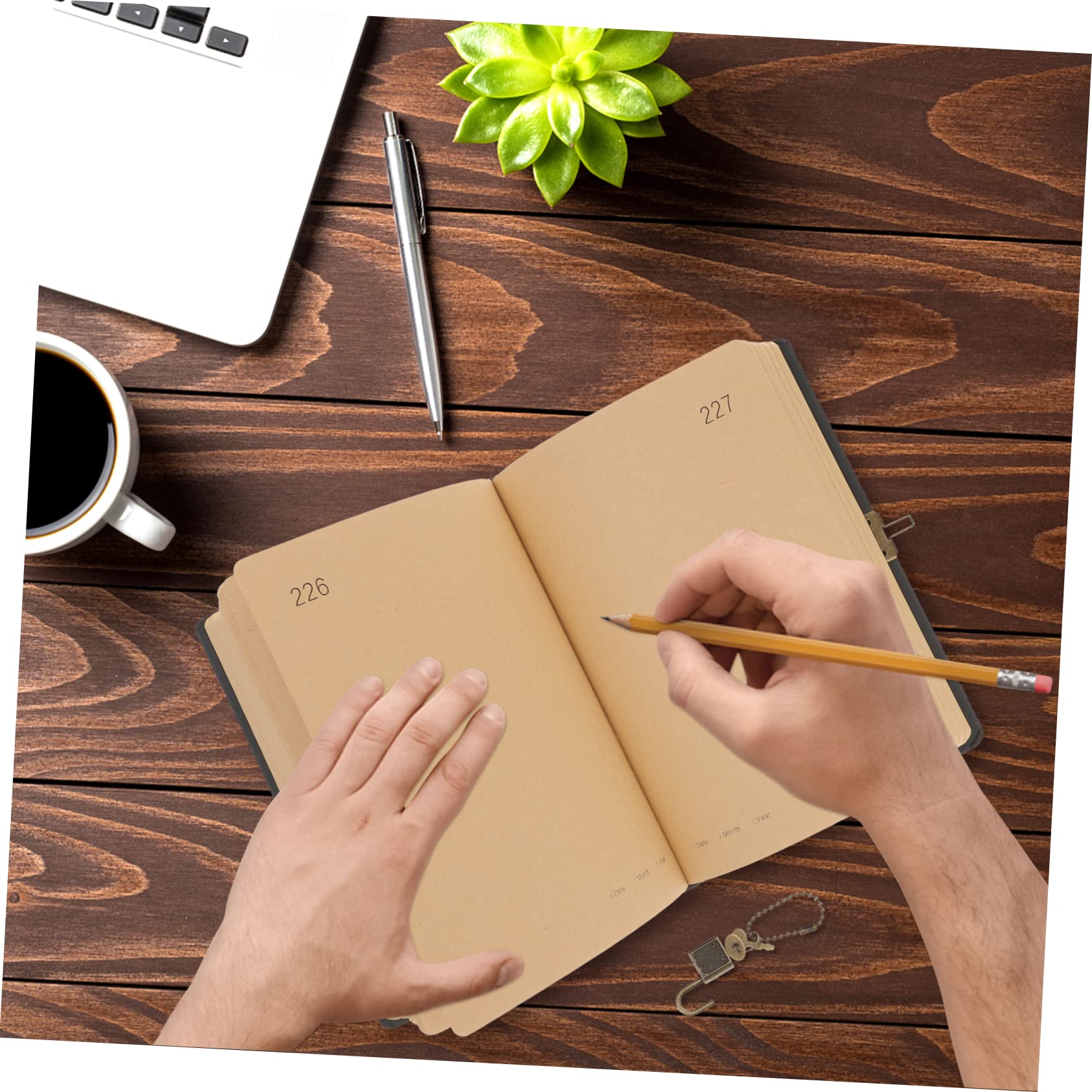 SHINEOFI Quaderno Diario Stili multipli Portatile 365 Giorni con Lucchetto Carta Resistente per Studenti e Insegnanti, per Scuola e Idee di Scrittura