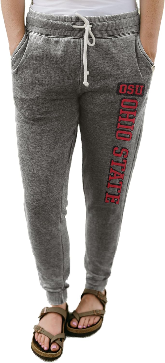 Blue 84 NCAA Womens NCAA Officially Licensed Women's Jogger Sweatpants Burnout