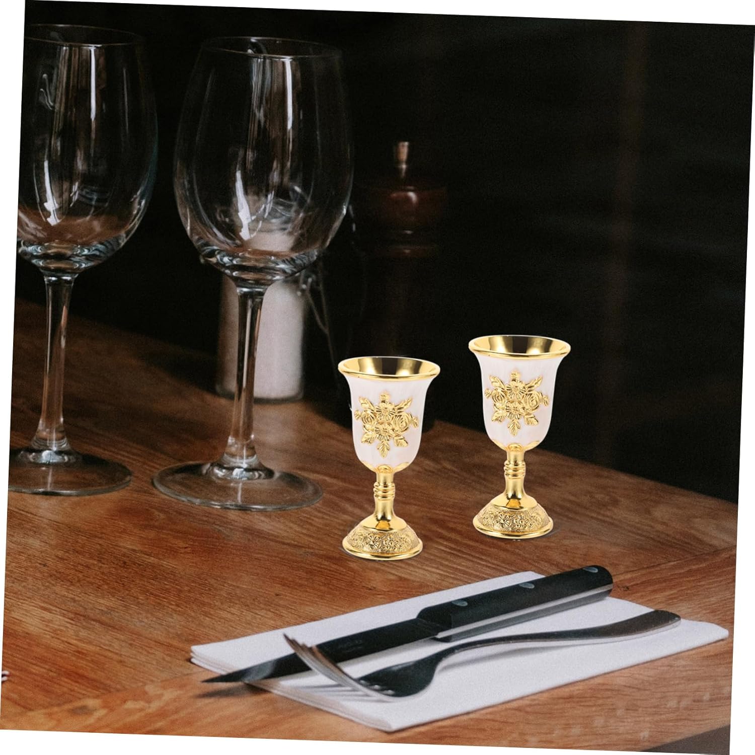 Vintage Chalice Goblet, Sacrifice Cup,High-end Wine Glasses Chalice Wine Glasses Wine Goblet Vintage Drinkware Witchcraft Cup Wine Chalice Goblet Classic(White,8.80X4.60X4.60CM)