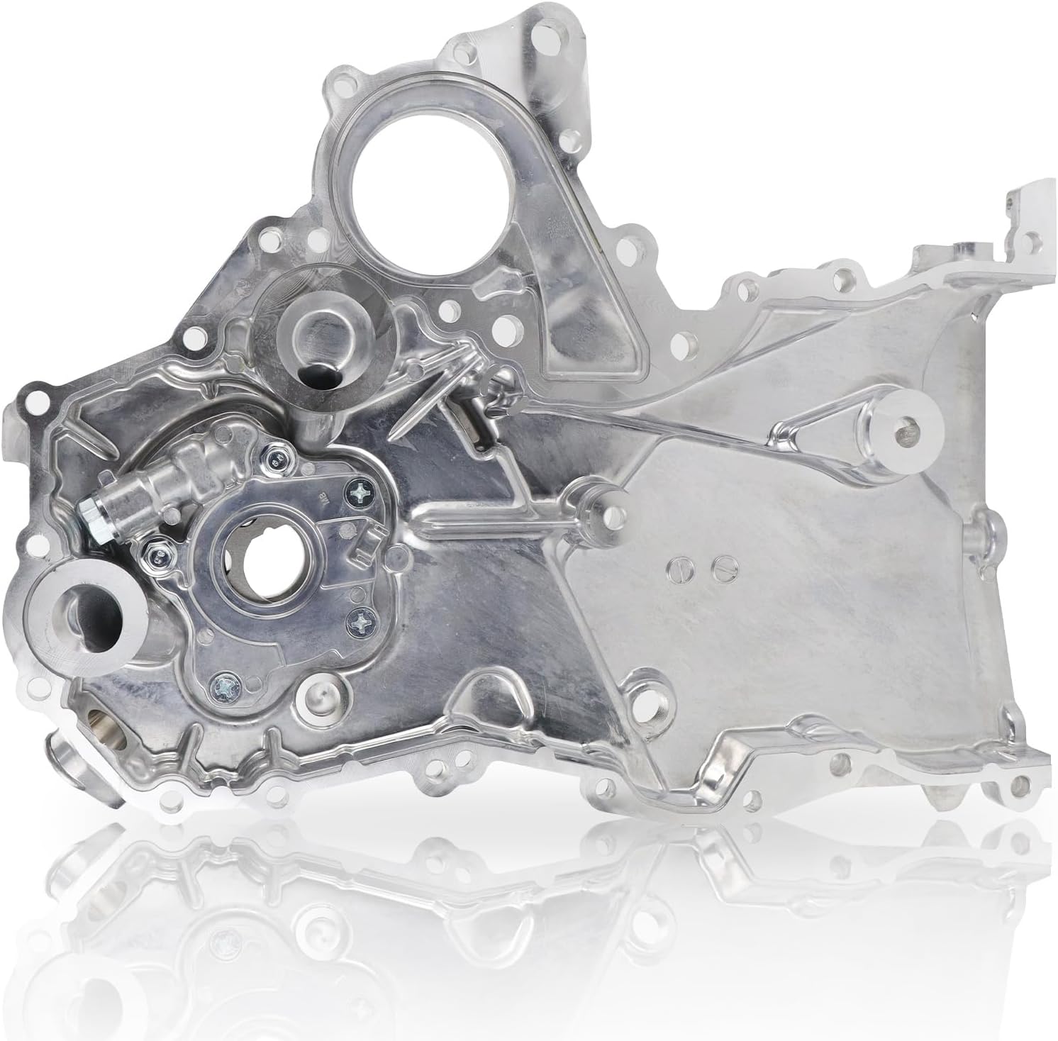 USTAR M526 Engine Oil Pump and Timing Cover Assembly Compatible with Hyundai Accent Elantra GT Sonata Tucson Veloster Kia Forte Forte Koup Forte5 Optima Rio Soul 1.6L L4 Replace# 21350-2B701