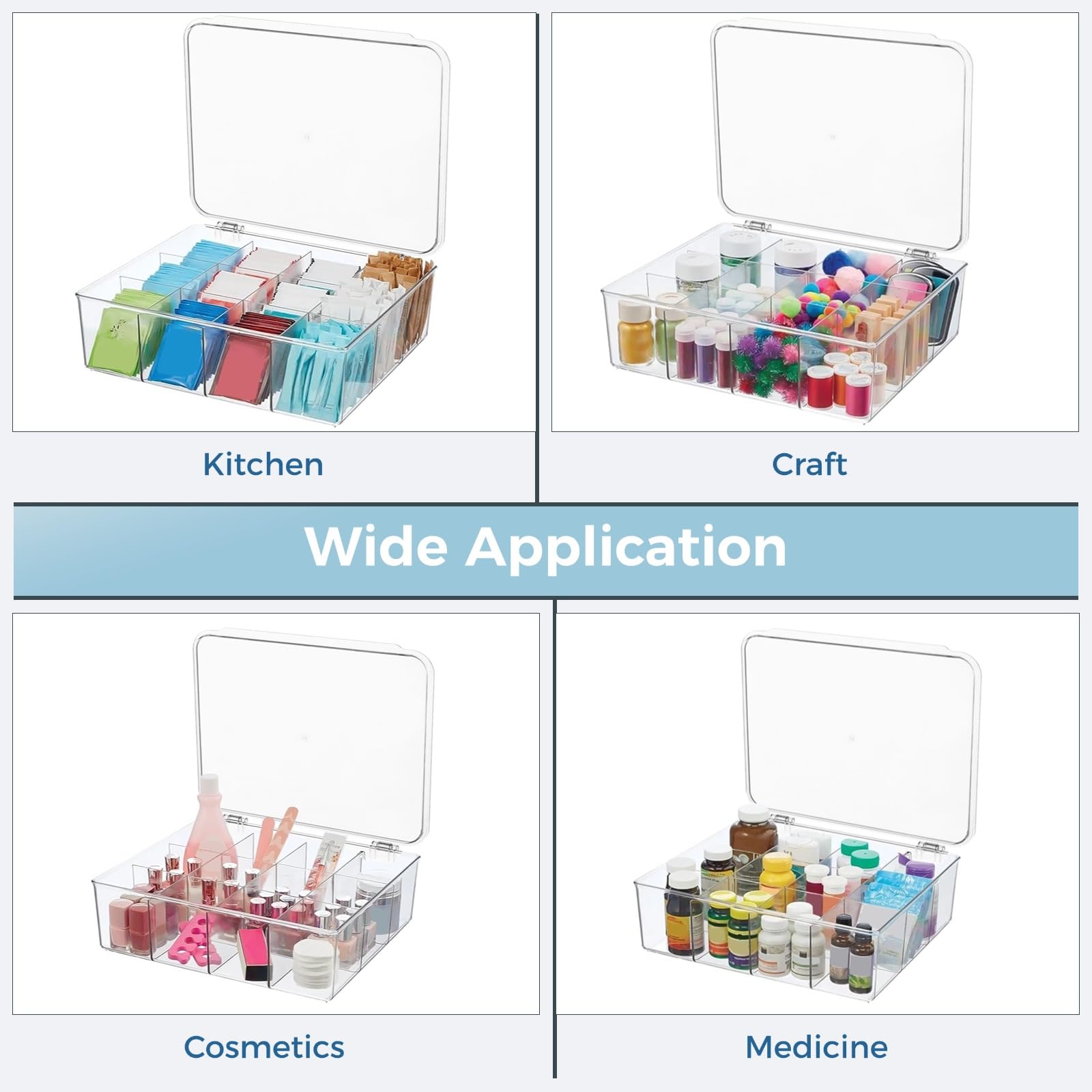 Varku Scatola organizer per cravatte (12 griglie)