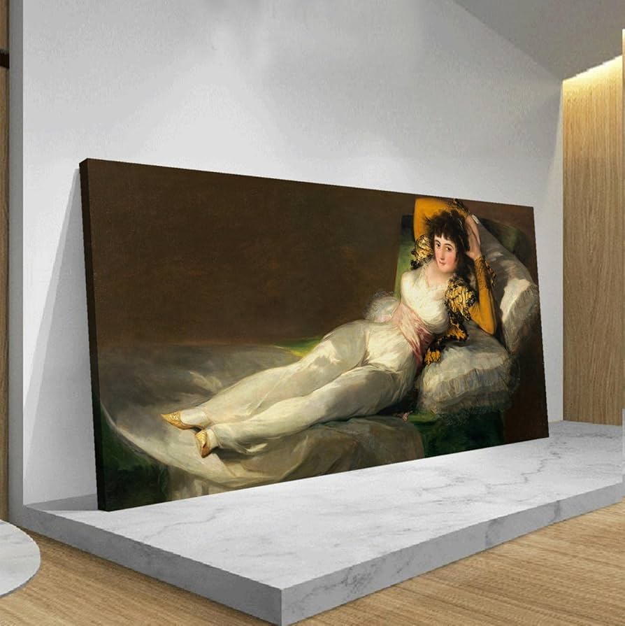 フランシスコ・デ・ゴヤ　裸のマハ　絵画　複製画 複製画 フランシスコ・デ・ゴヤ「裸のマヤ」作品サイズ 74cm