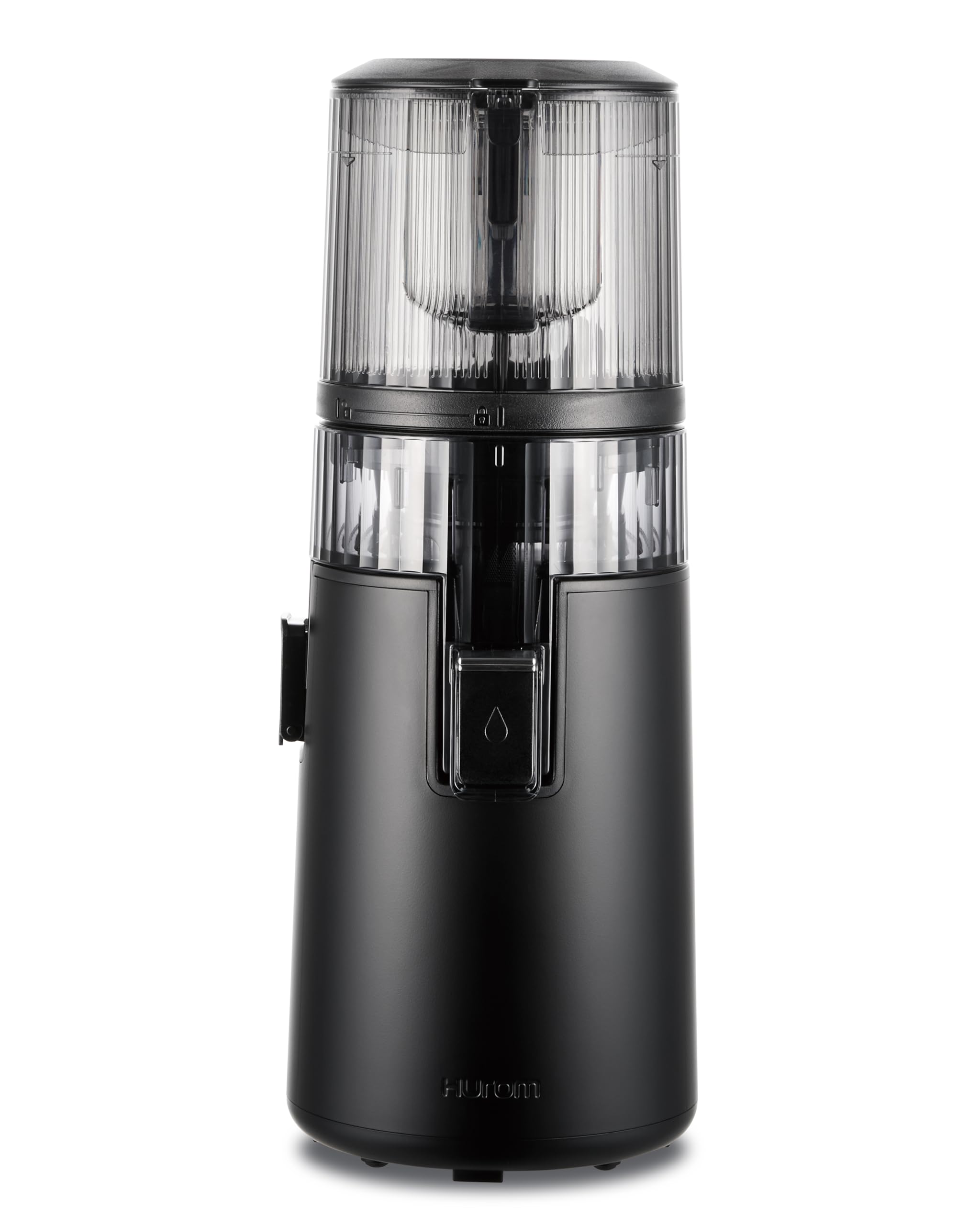 Hurom H70ST Nouveau Slow Juicer | Presse à froid électrique | Extracteur de jus pour légumes et fruits | Capacité de 1,8 L | Fonction d'extraction automatique | Sans BPA | Garantie 15ans | Noir mat