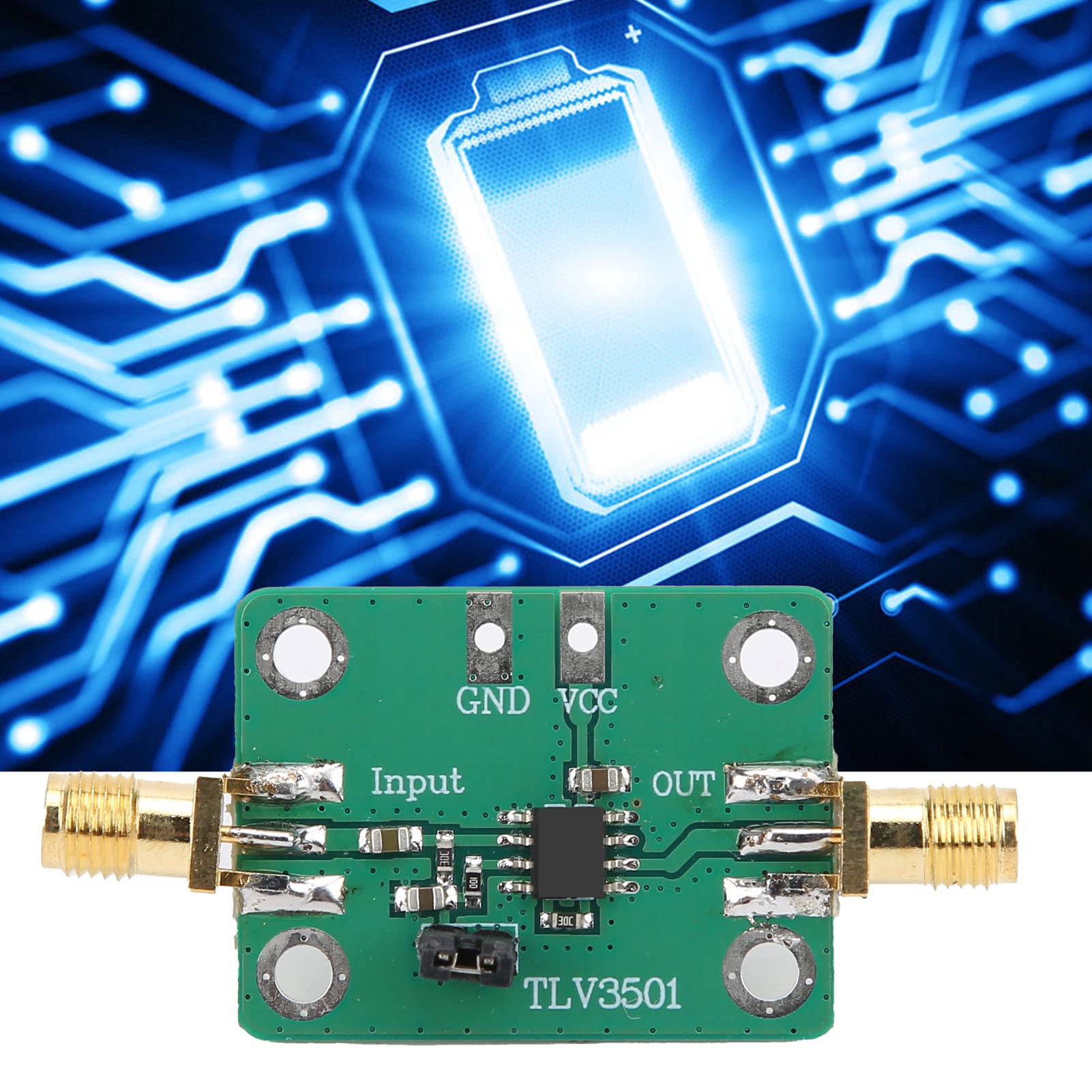 Moduł Kształtujący Miernik Częstotliwości, TLV3501, Wyjście Typu Szyna-szyna, Złącze SMA, Idealne do zastosowań Związanych z Sygnałami o Dużej Prędkości