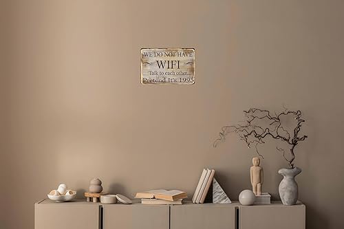 Miniatura 4 de Letrero de metal irónico retro de "Pretend It's 1995", divertido póster de 8 x 12 pulgadas, decoración de pared al aire libre para calle, patio,