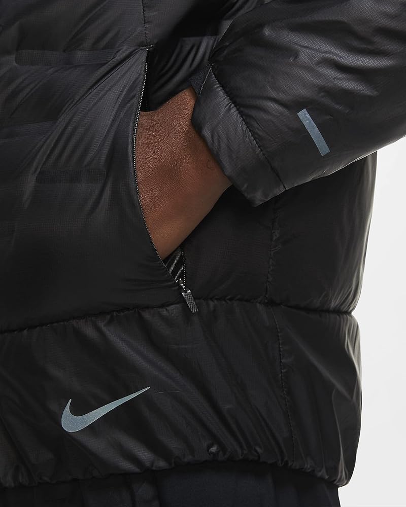 Amazon.com: Nike AEROLOFT Men's Running Jacket (Black) Size