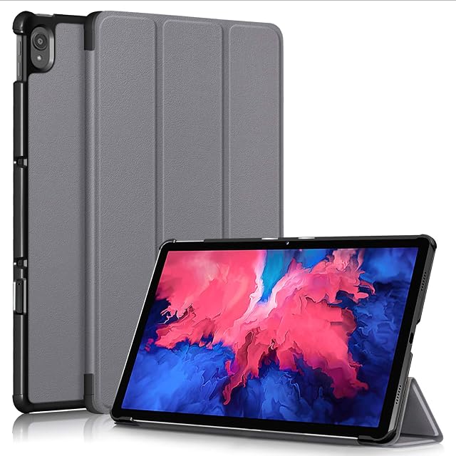 TOPCASE Compatible with Lenovo Tab P11 Plus Case,Ultra thin Smart Cover Fits Lenovo P11 Tablet TB-J606F J616F,Gray