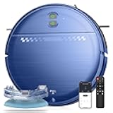 Robot Vacuum and Mop Combo, 2-in-1 Mopping Robot Vacuum Cleaner with 2300Pa Suction, 2.87'' Slim Design, Wi-Fi/App/Voice Control, 3D Obstacle Avoidance&Self-Charging for Hard Floors, Carpets, Pet Hair