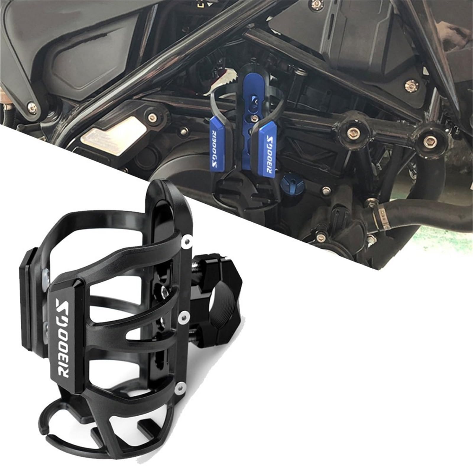 Porte-gobelet Cage De Bouteille d'eau Boisson CNC, Fournitures Moto, Porte-gobelet, Objets, Support D'accessoires pour BMW R1300GS R1300 GS Adventure 2025 2026(Turquesa)