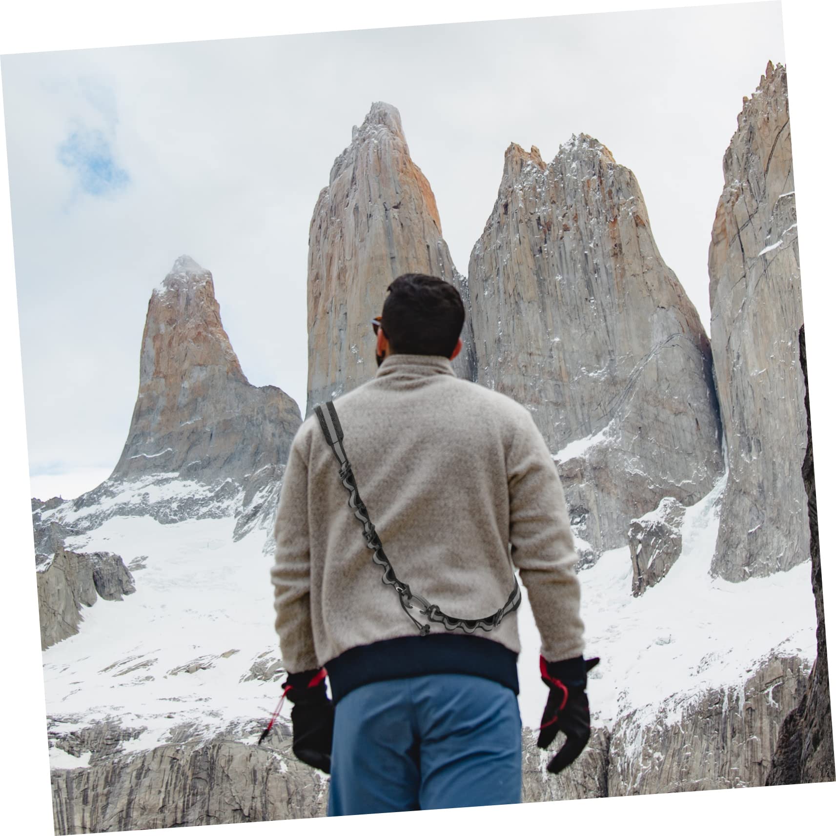 TOYANDONA Ceinture Escalade et Résistante avec Sangle Réfléchissante pour Camping Randonnée et Alpinisme