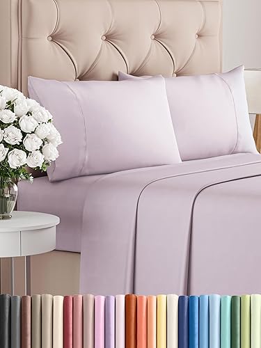 Vista 987 de Juego de sábanas Cal King de 6 piezas, sábanas transpirables y refrescantes, sábanas de hotel, ropa de cama con bolsillos profundos y ajuste fácil