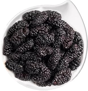 dried mulberries 9.87oz mulberry tea Dried Black Mulberries fantastic to add to teas or desserts or to just enjoy straight out of the jar