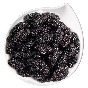 dried mulberries 9.87oz mulberry tea Dried Black Mulberries fantastic to add to teas or desserts or to just enjoy straight out of the jar