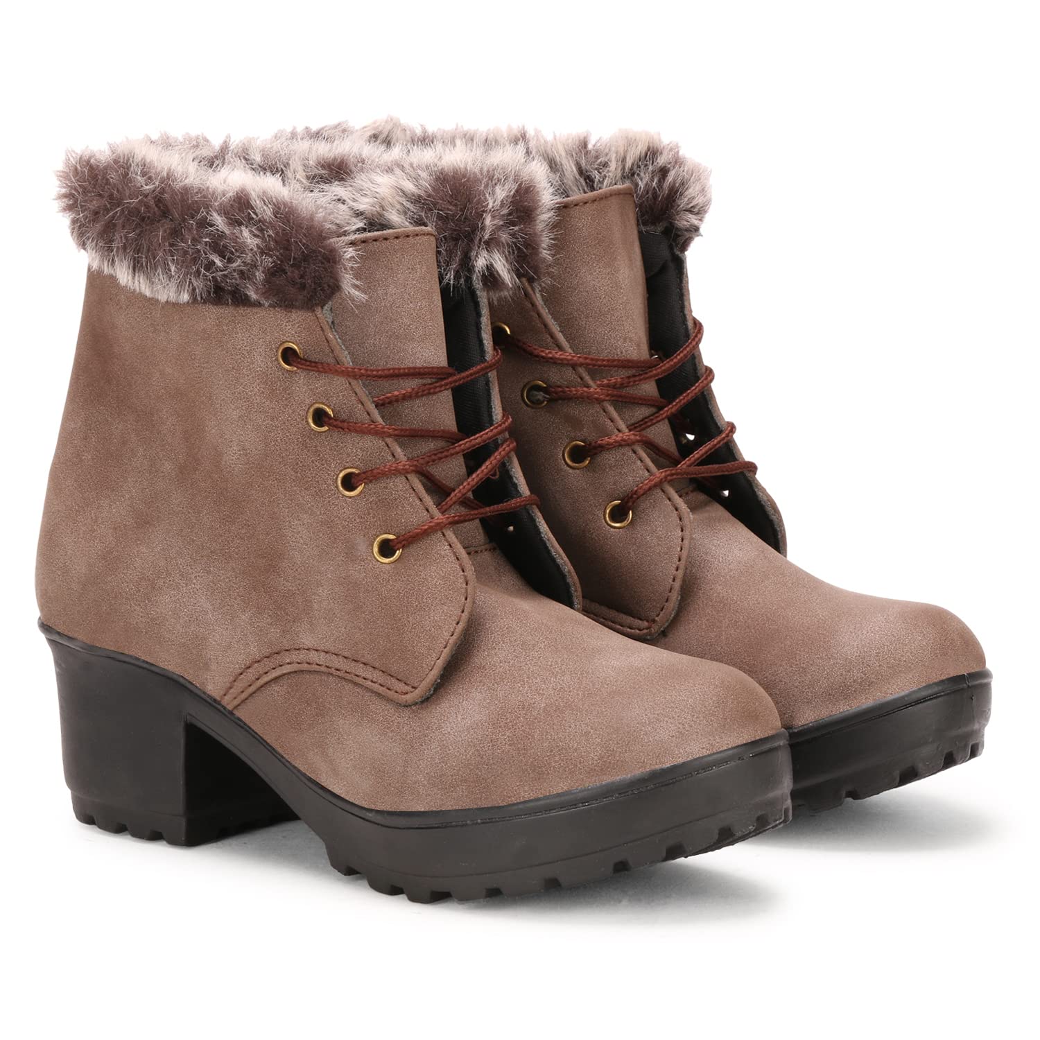 Ishransh Latest High Ankle Fur boots For Girl And Women (Brown 3UK) (B0BB2B546V) Amazon Price History, Amazon Price Tracker
