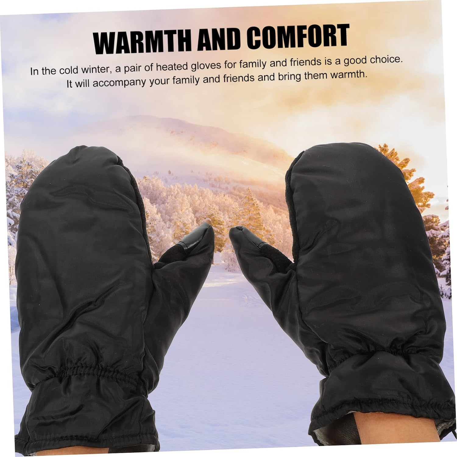 Heated Glove Set Boys and Girls Heated Gloves for Winter Electric Heating