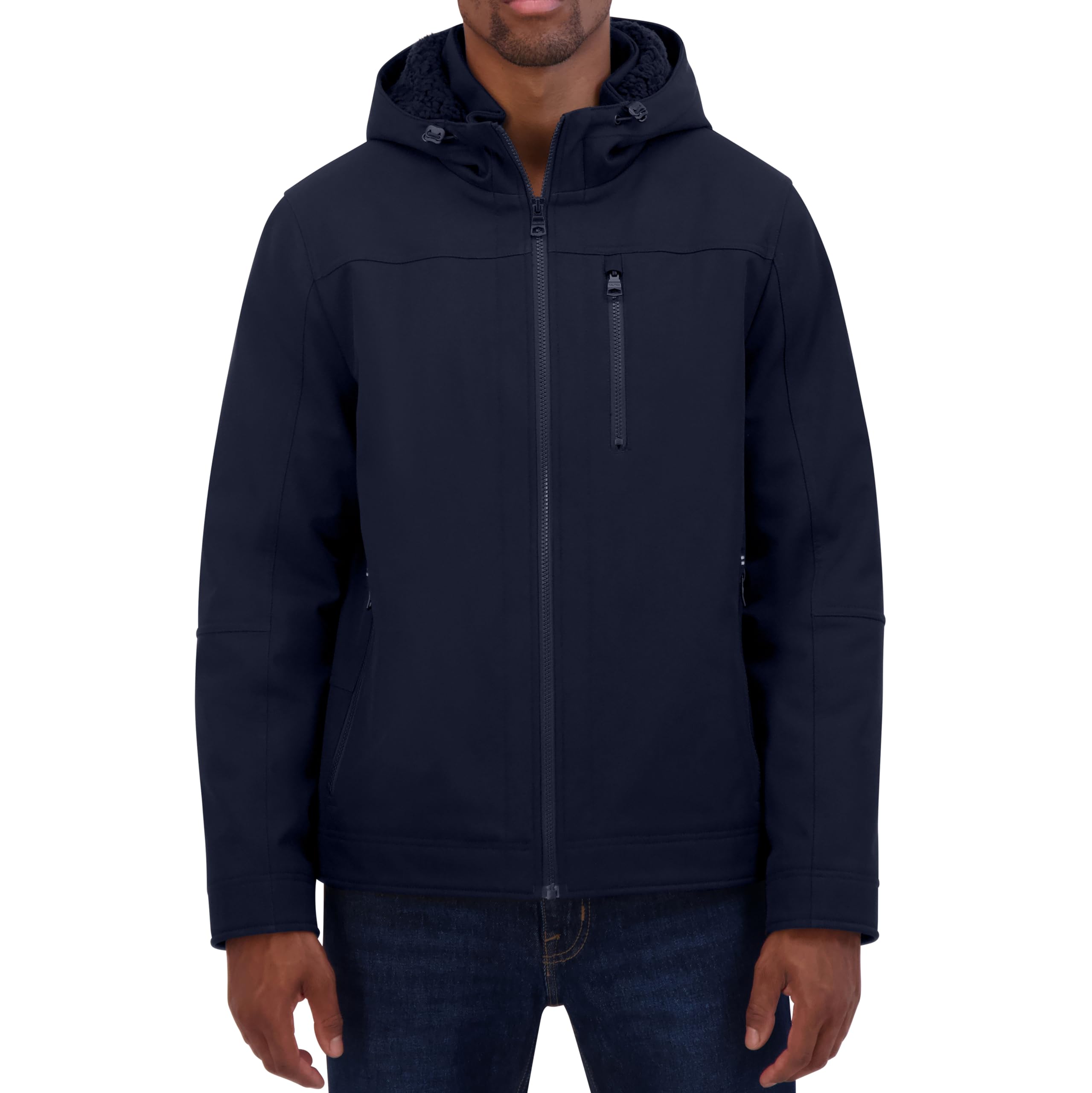 Nautica Men's Sherpa Lined Softshell Jacket