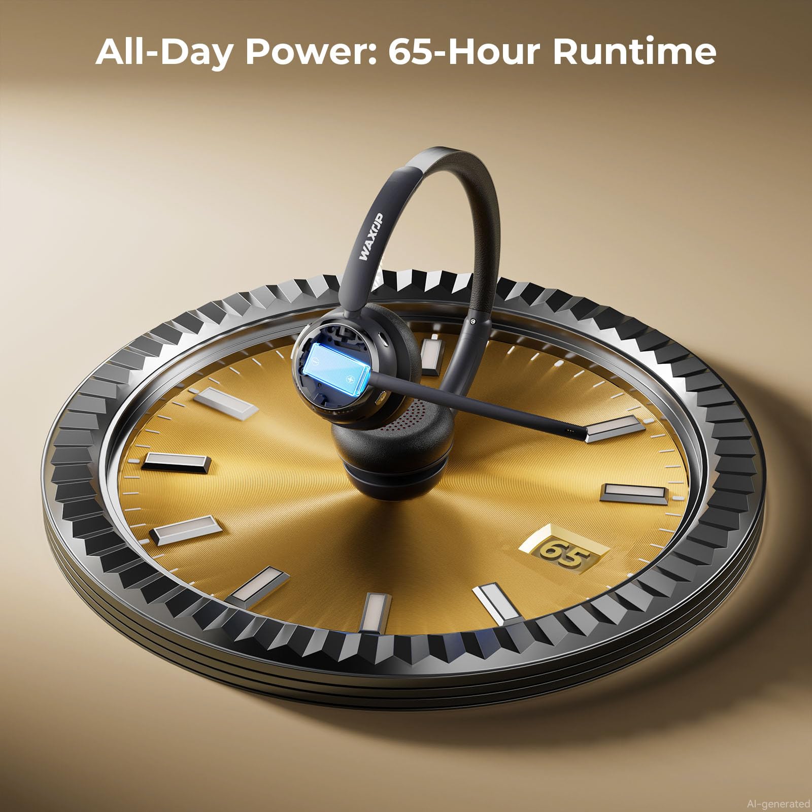 Wireless Headset with 65H Battery Gallery Image