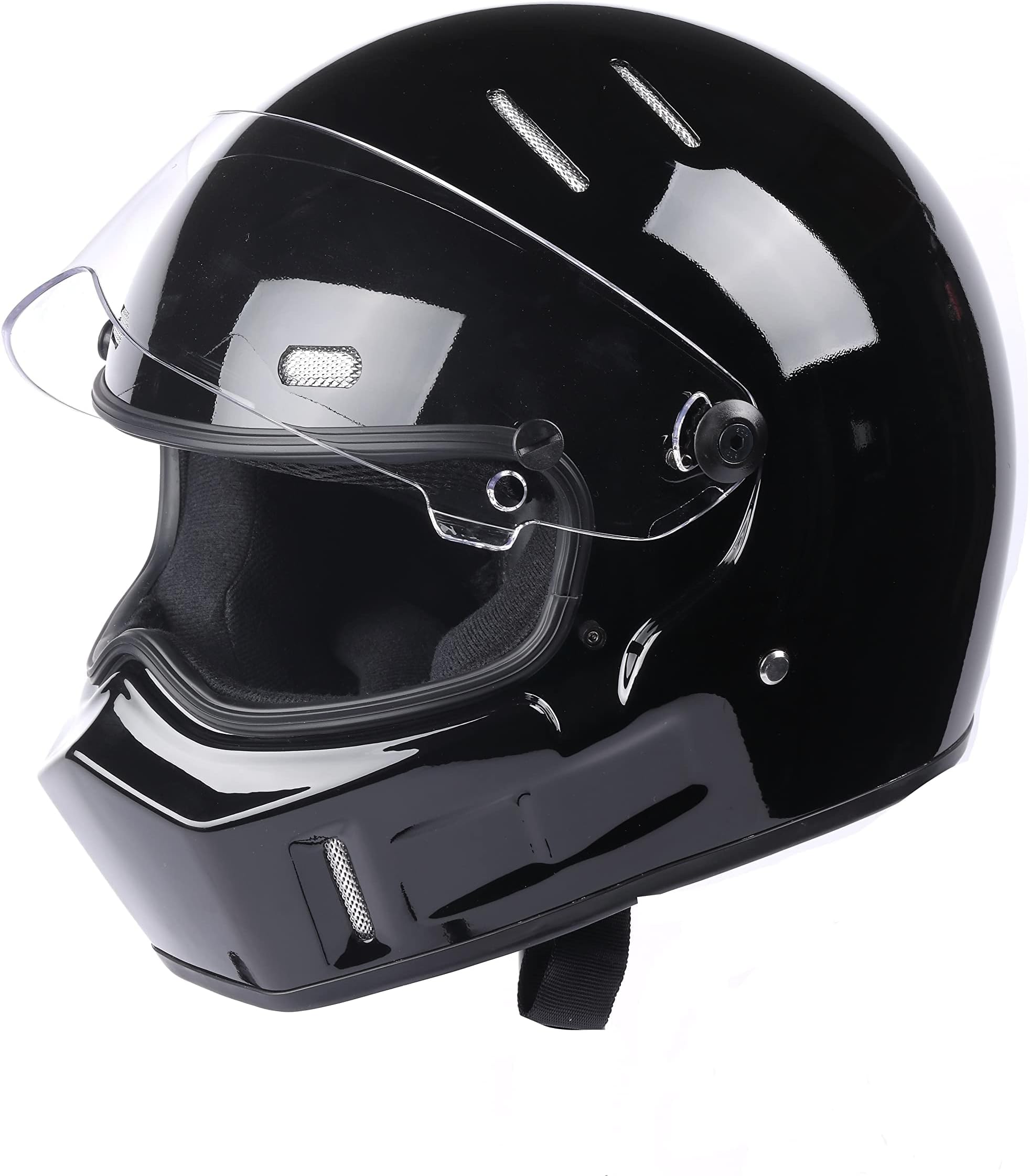 CRG Full-Face Motorcycle Street Bike Fiberglass Helmet DOT Certified Motocross Helmet Extra Large Size Helmet