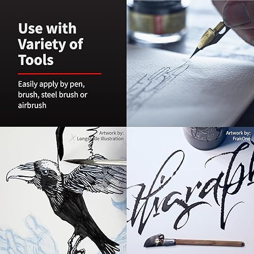 Miniatura 5 de Speedball Tinta Super Black India, 2 onzas