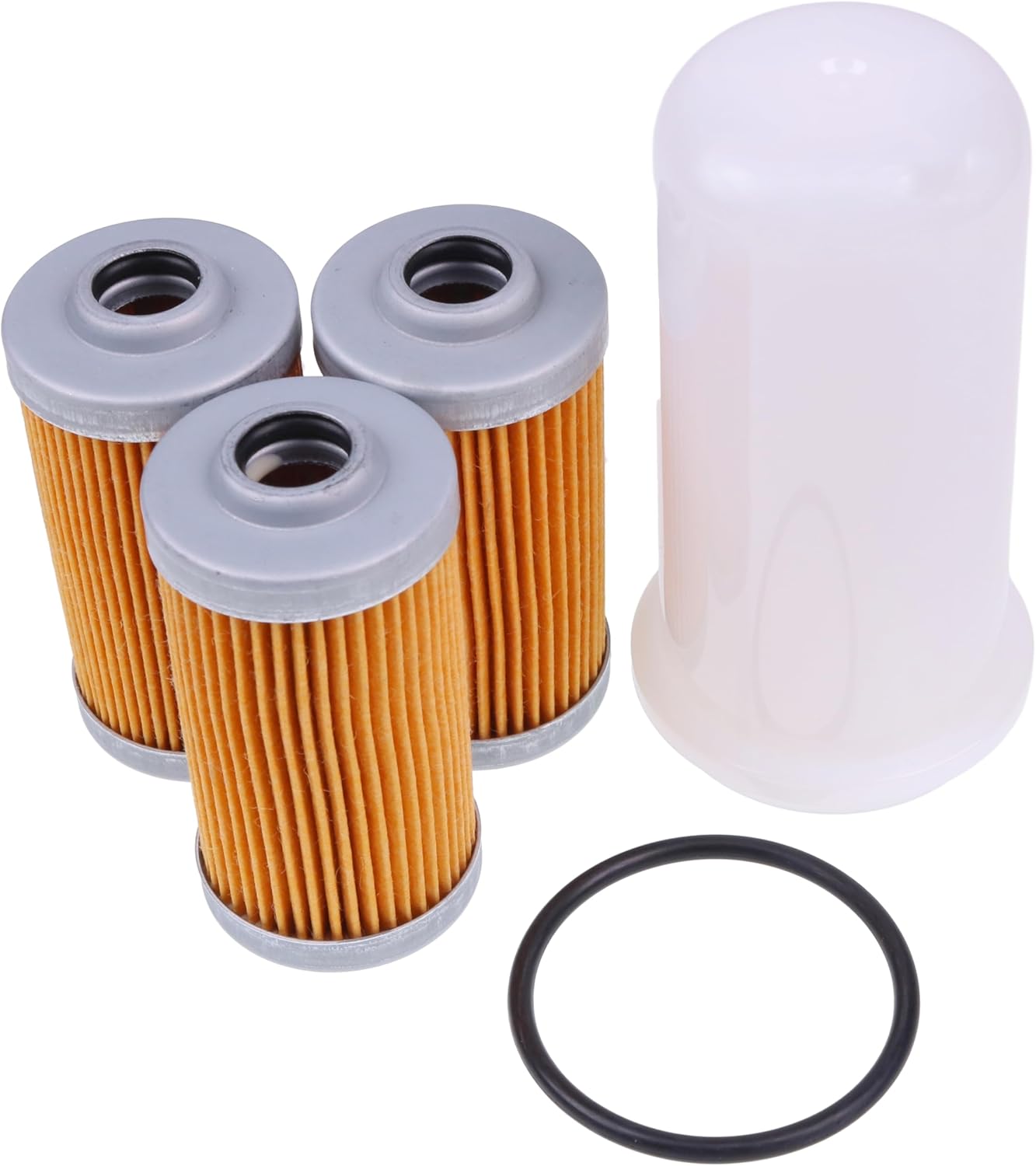 3X Fuel Filters 1X Fuel Bowl With Oring 104500-55710 Compatible With Yanmar YM1100 1300 1500 1610 1700 2000 2210 240 240D F16 FX16 Iseki TE3210 TE4270 TE4320 TE4370 TF321 TL3200