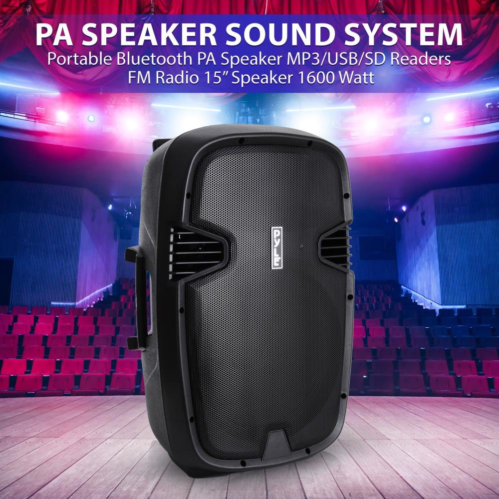 pyle 1600 watt 15 bluetooth pa speaker