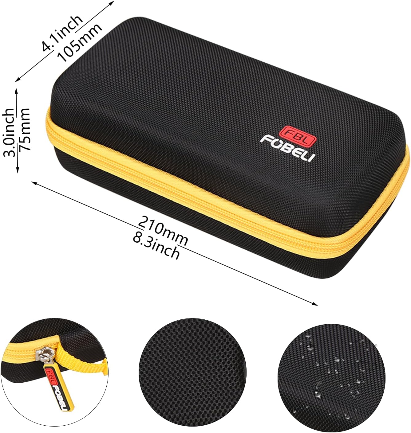 FBLFOBELI EVA Hard Case Compatible with Zircon Multiscanner A200, A250, A250c, StudSensor A100, A150 Stud Finder, Handheld Tool Dedicated Storage Organize Holder