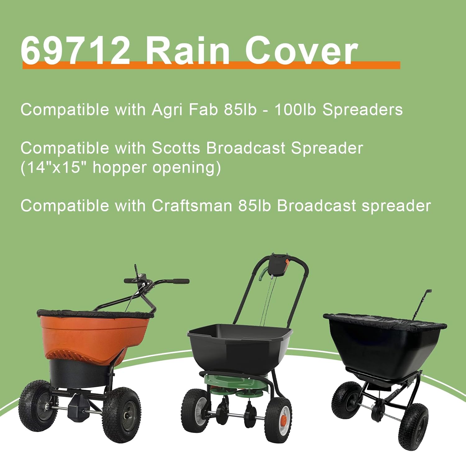 69712 Hopper Cover Compatible with Agri-Fab 85lb - 100lb Spreaders Fit for Scotts Spreader Top Plastic Protective Cover Spreader Replacement parts