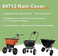 Vista 3 de Ximoon 69712 - Cubierta de tolva compatible con esparcidores Agri-Fab de 85 libras a 100 libras para esparcidores Scotts Spreader Top Cubierta