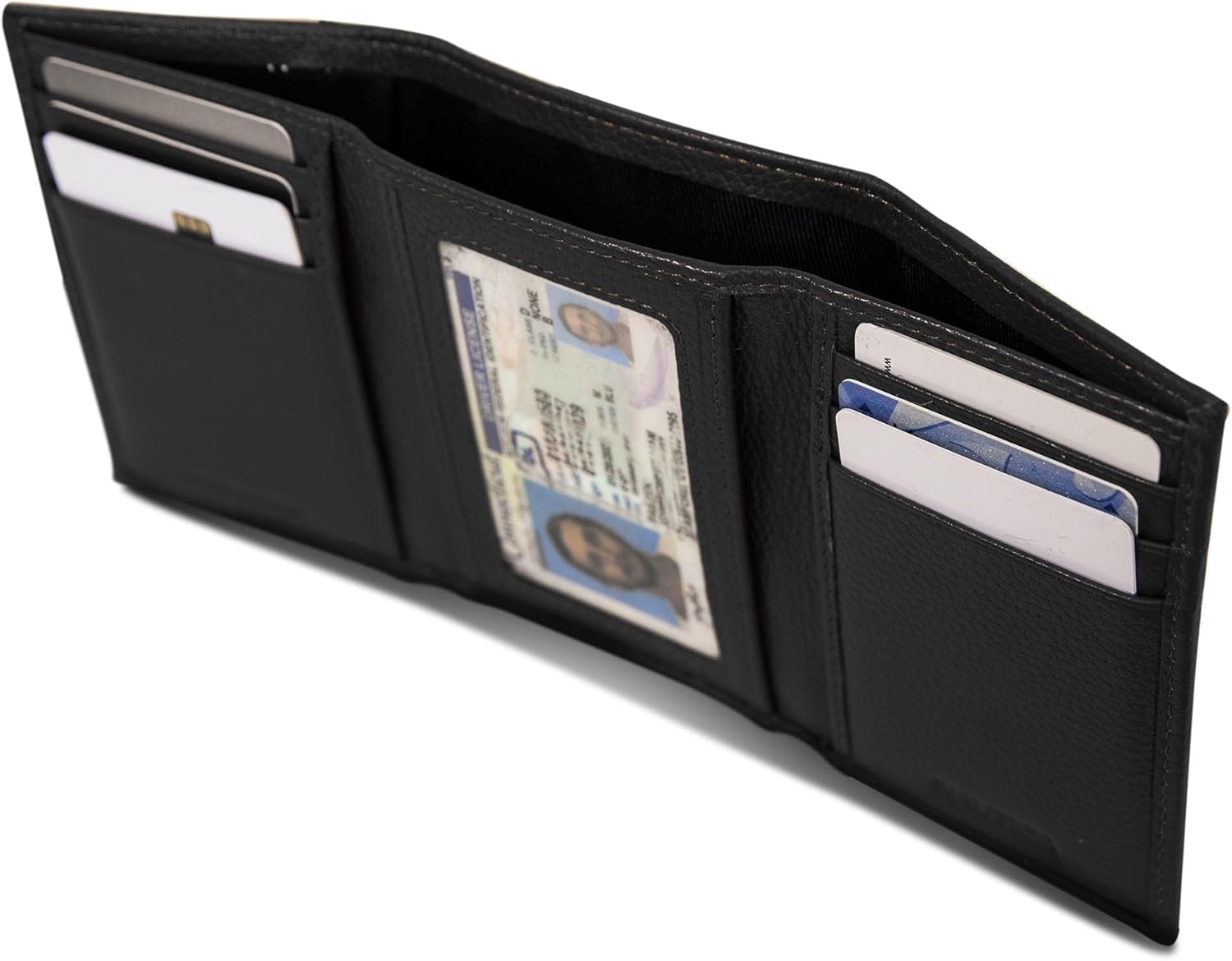 Nautica Men's Trifold Wallet | RFID Blocking Protection | ID Window | Card Slots | Genuine Leather | Durable - Image 5