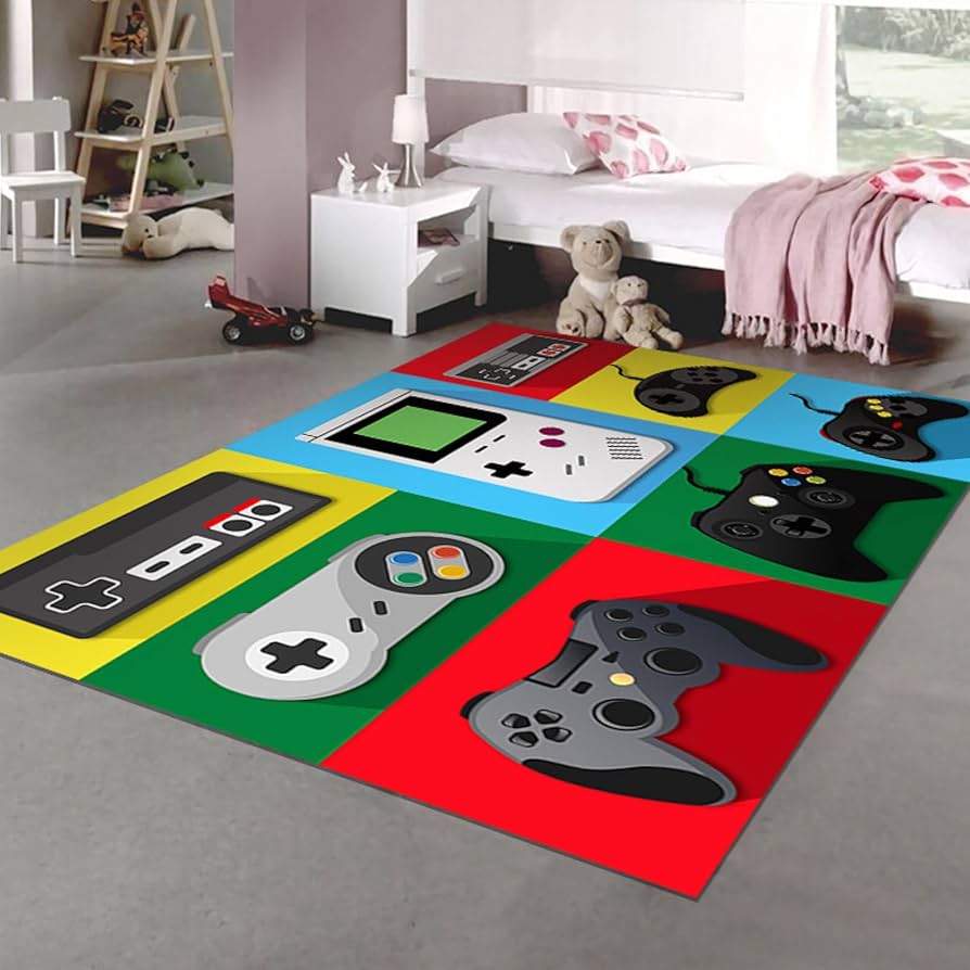 大幅値下げ ゲームコントローラー柄の敷布 マニアック ゲーマー カーペット 大幅値下げ ゲームコントローラー柄の敷布 マニアック ゲーマー