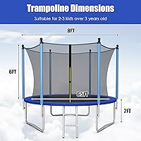 Vista 7 de GYMAX Trampoline