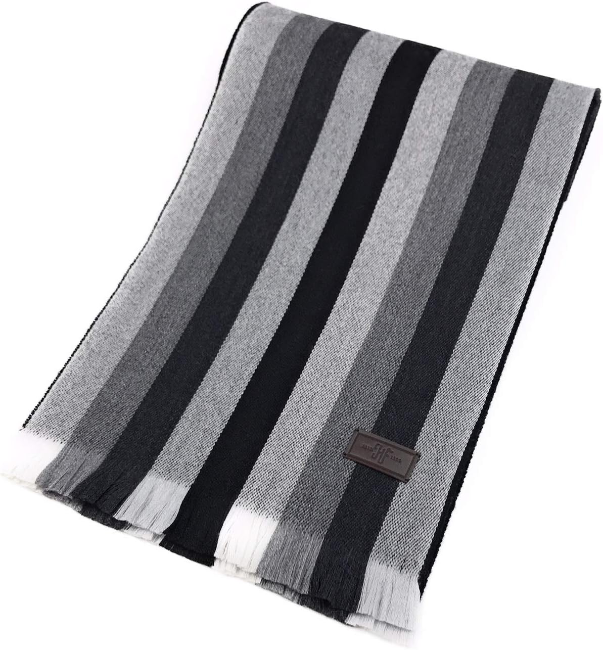 Hickey Freeman Patterned Australian Merino Scarf for Men – Ultra-Soft Lightweight Men’s Winter Scarves, 70-Inches x 10-Inches