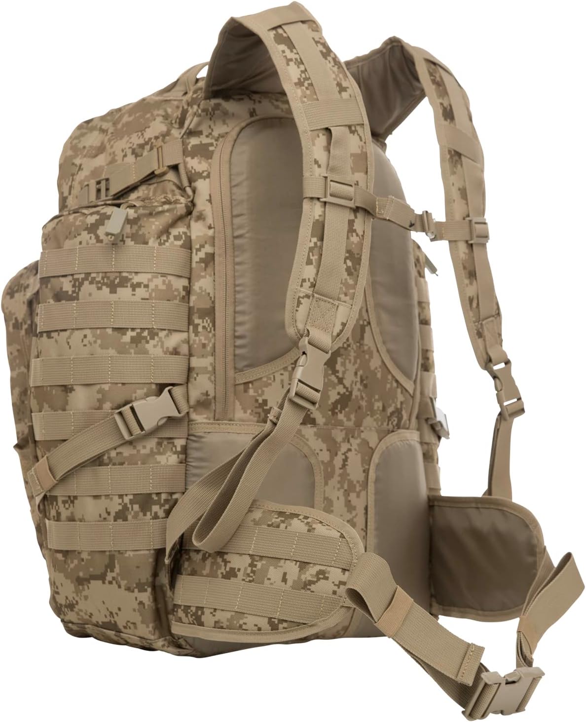 SOG Tools and Knives, Internal Frame Tactical Multi Day Overnight Travel and Work Backpack, Digital Camo, One Size